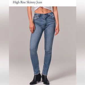 Abercrombie & Fitch Curve Love High Rise Skinny Jean size 32 Long